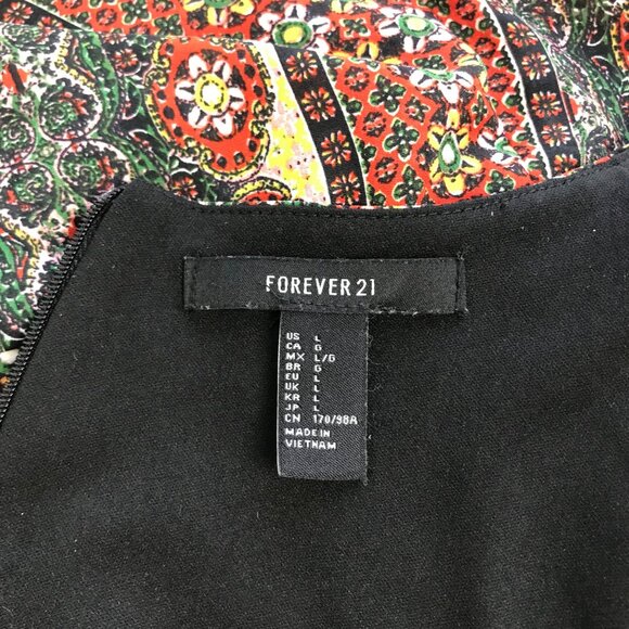 Forever 21 Floral Front Tie Boho Maxi Dress  Size Large - Picture 7 of 13